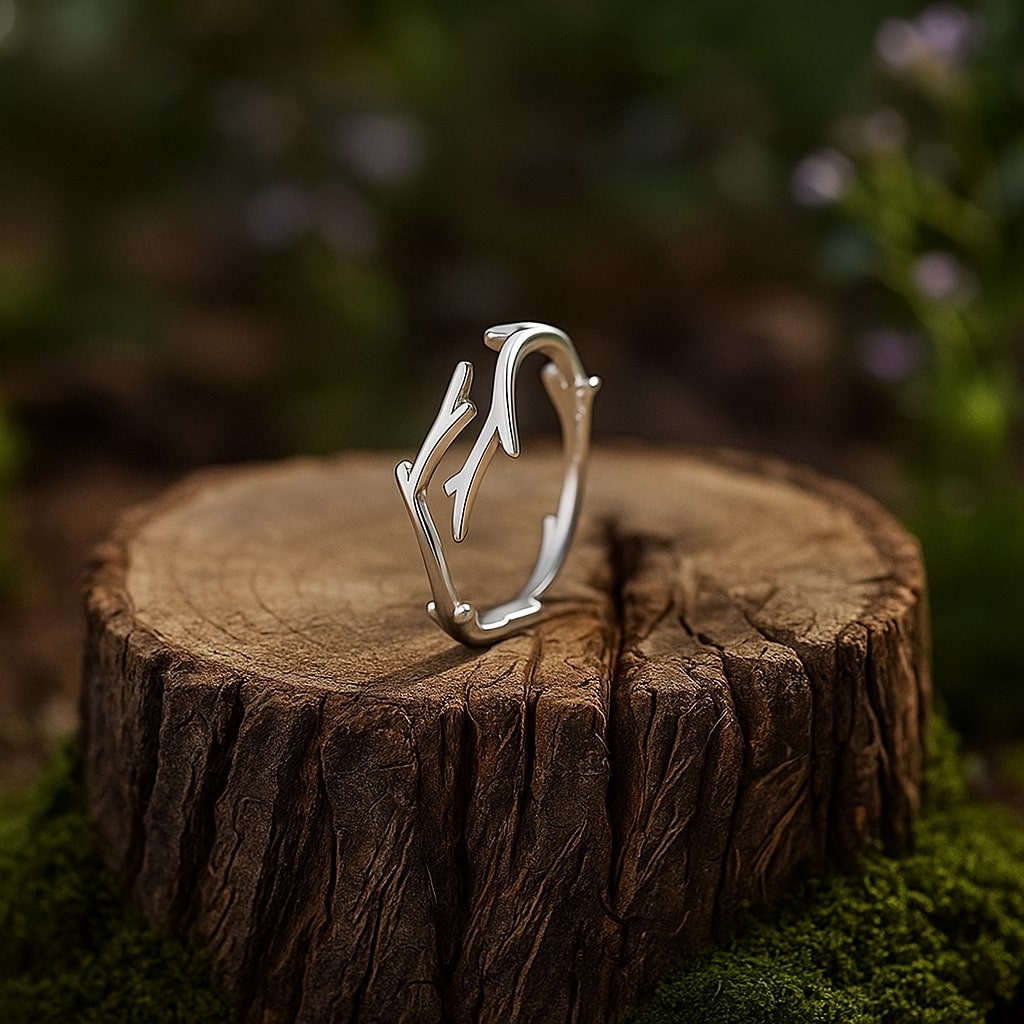 Willow Branch Adjustable Ring — Strength in Every Curve