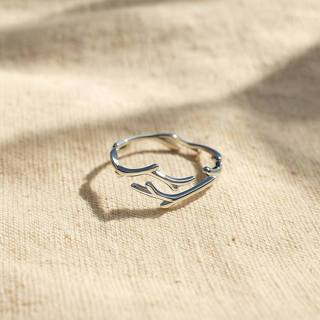 Willow Branch Adjustable Ring — Strength in Every Curve