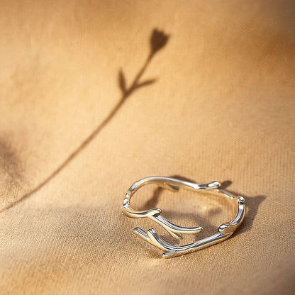 Willow Branch Adjustable Ring — Strength in Every Curve