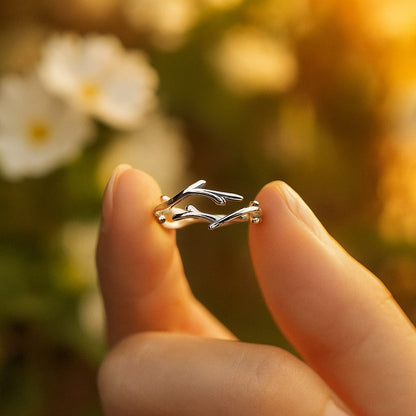 Willow Branch Adjustable Ring — Strength in Every Curve
