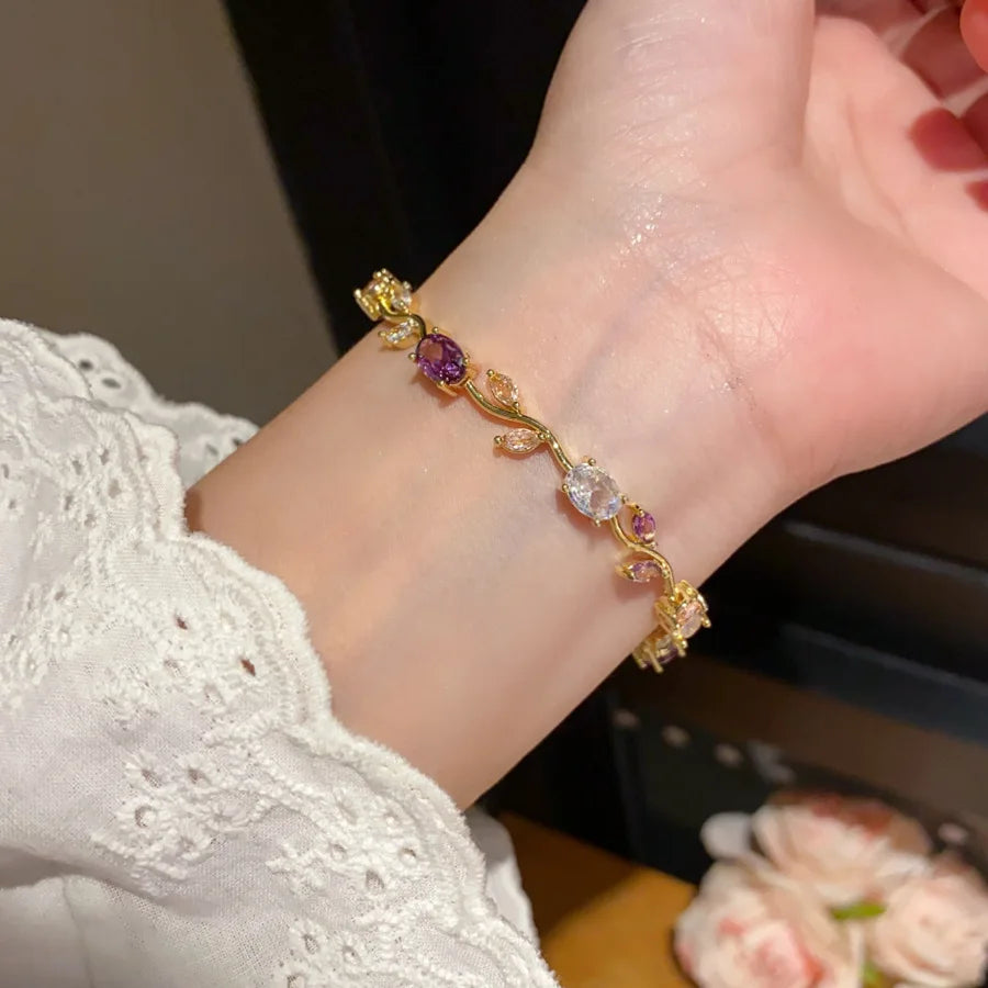 Crystal Bloom Bracelet — Radiant Gem Collection