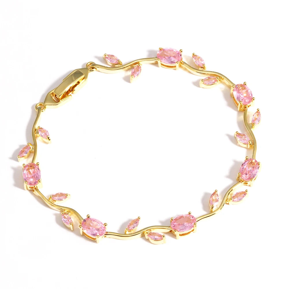 Crystal Bloom Bracelet — Radiant Gem Collection