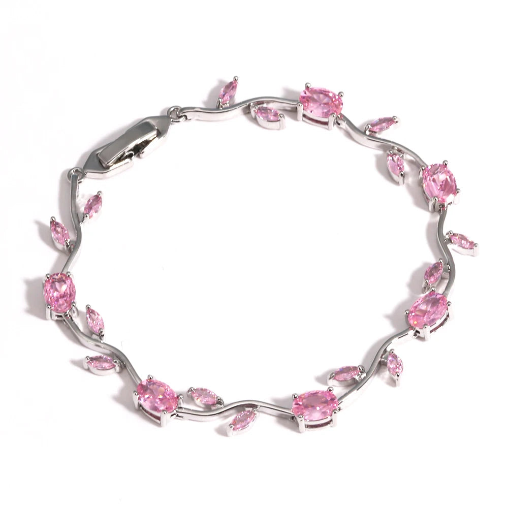 Crystal Bloom Bracelet — Radiant Gem Collection