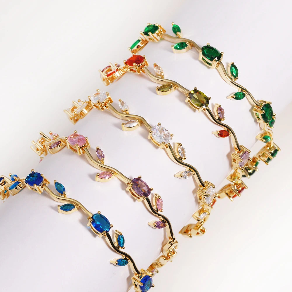 Crystal Bloom Bracelet — Radiant Gem Collection