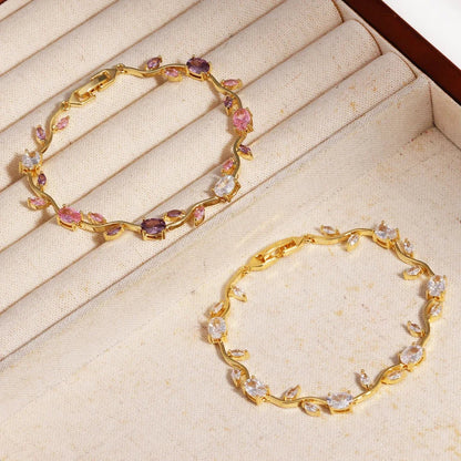 Crystal Bloom Bracelet — Radiant Gem Collection
