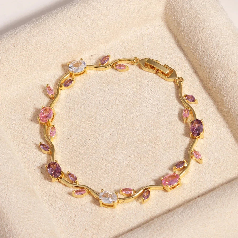 Crystal Bloom Bracelet — Radiant Gem Collection