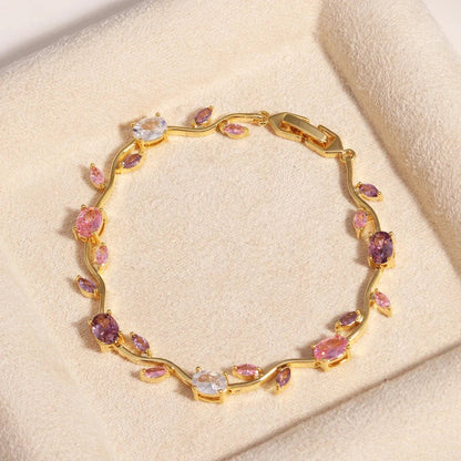 Crystal Bloom Bracelet — Radiant Gem Collection