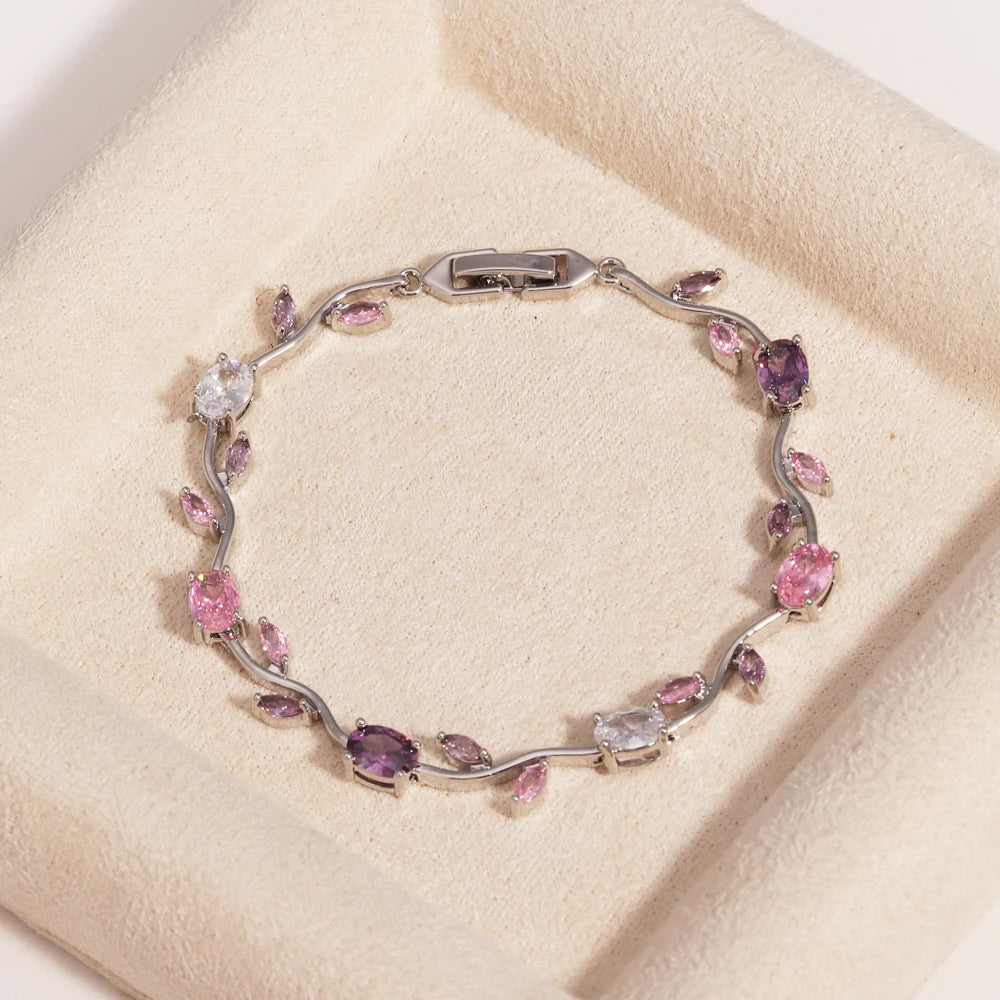 Crystal Bloom Bracelet — Radiant Gem Collection