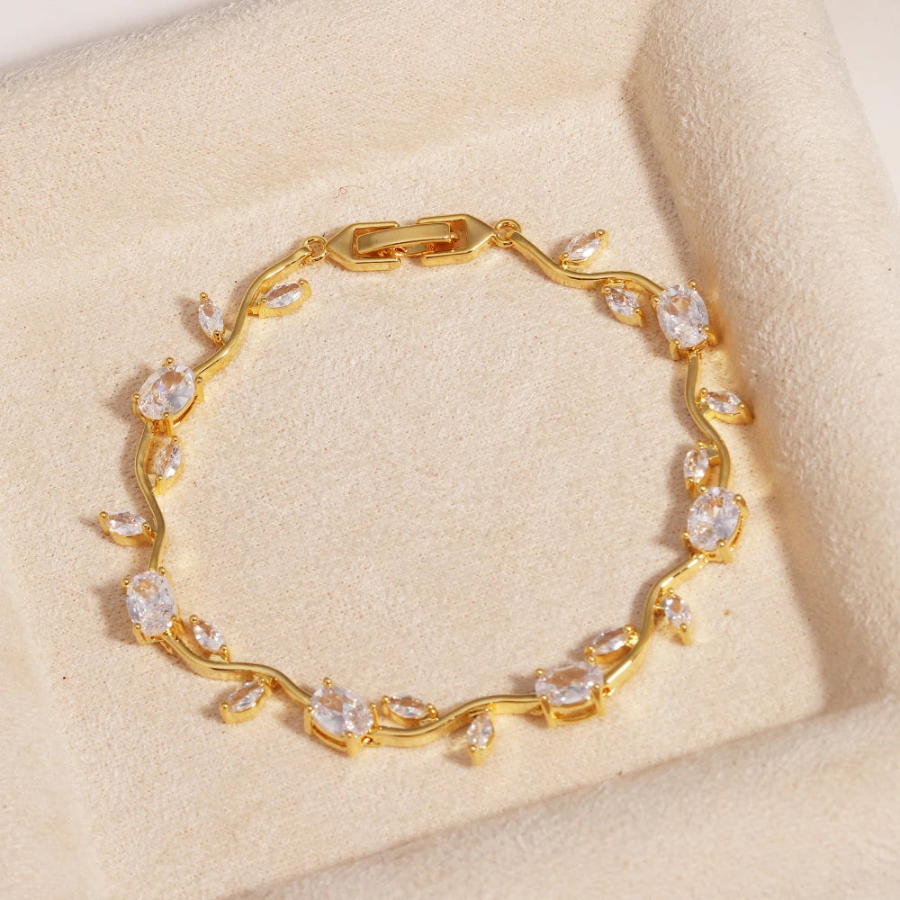 Crystal Bloom Bracelet — Radiant Gem Collection