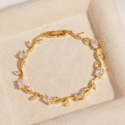 Crystal Bloom Bracelet — Radiant Gem Collection
