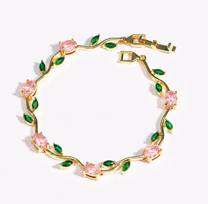 Crystal Bloom Bracelet — Radiant Gem Collection