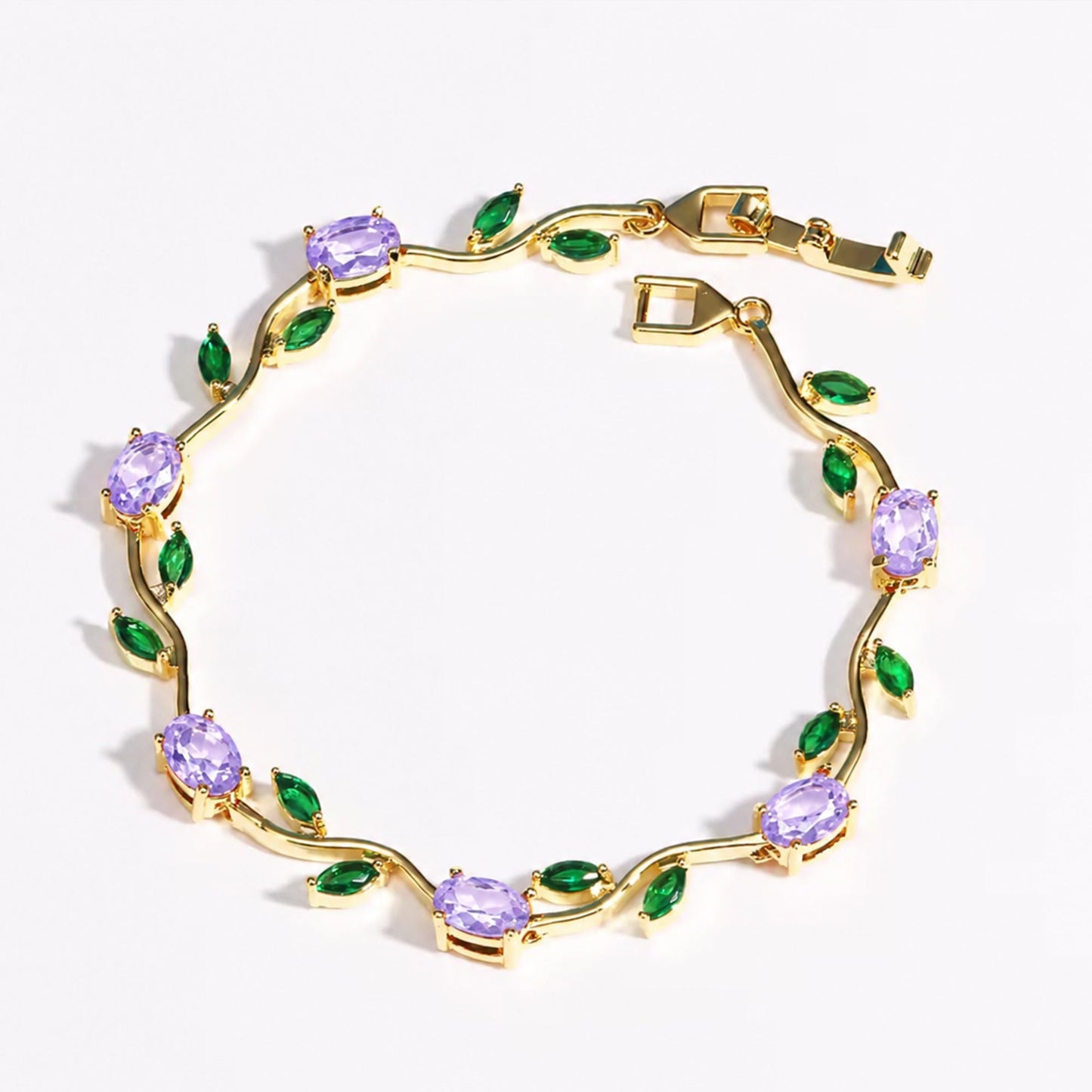Crystal Bloom Bracelet — Radiant Gem Collection